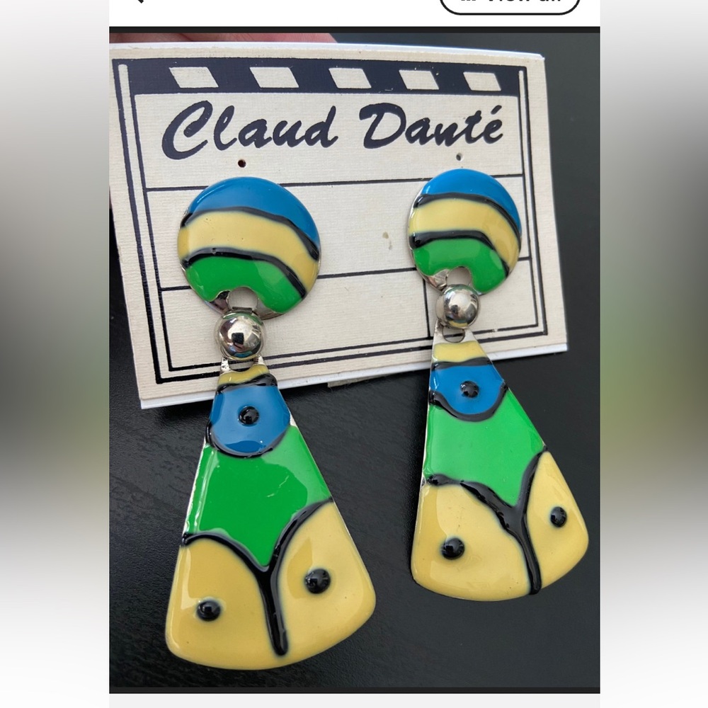1980s Vintage Claud Dante Earrings
